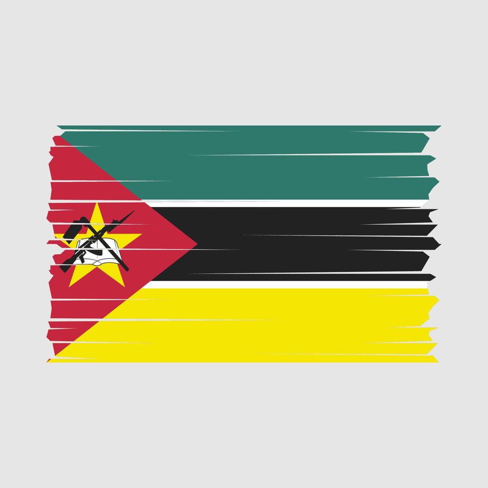 vecteur de drapeau du Mozambique