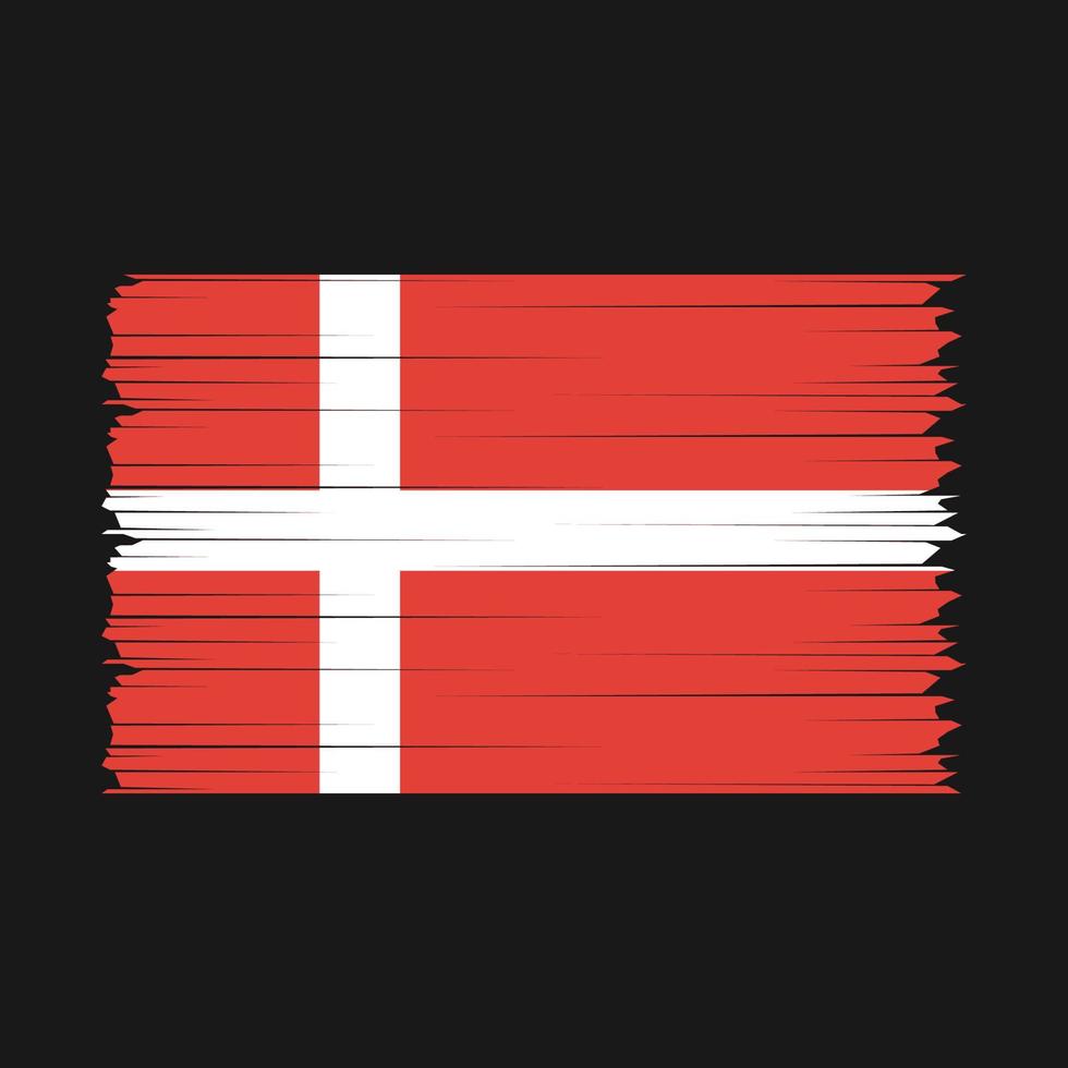 vecteur de drapeau du Danemark