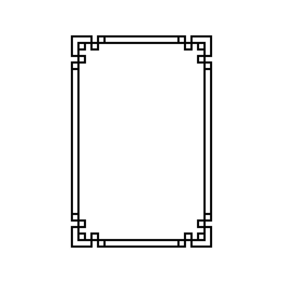 ancien calligraphique cadres vecteur icône. rétro élégant ornemental les frontières illustration signe. vieux miroir symbole.