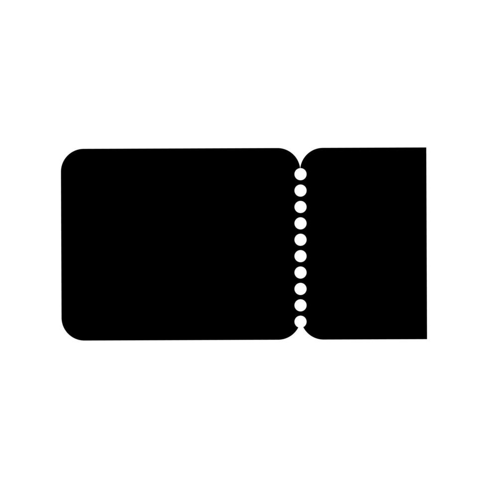 des billets icône vecteur. le reçu illustration signe. coupon symbole. vecteur