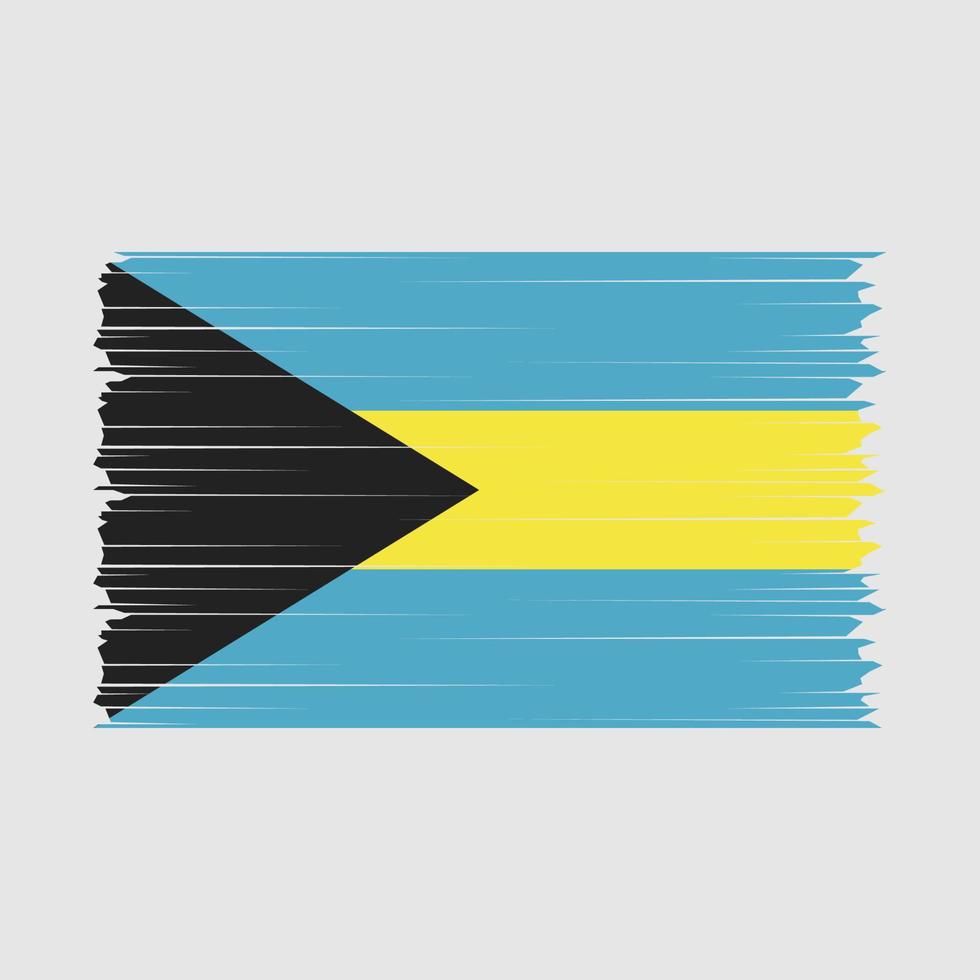 vecteur de brosse drapeau bahamas