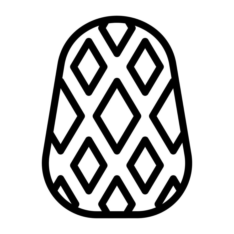 Oeuf icône contour style Pâques illustration vecteur élément et symbole parfait.