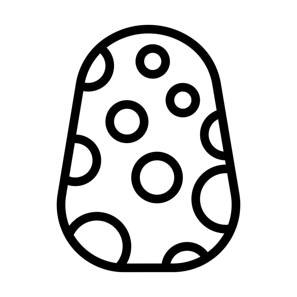Oeuf icône contour style Pâques illustration vecteur élément et symbole parfait.