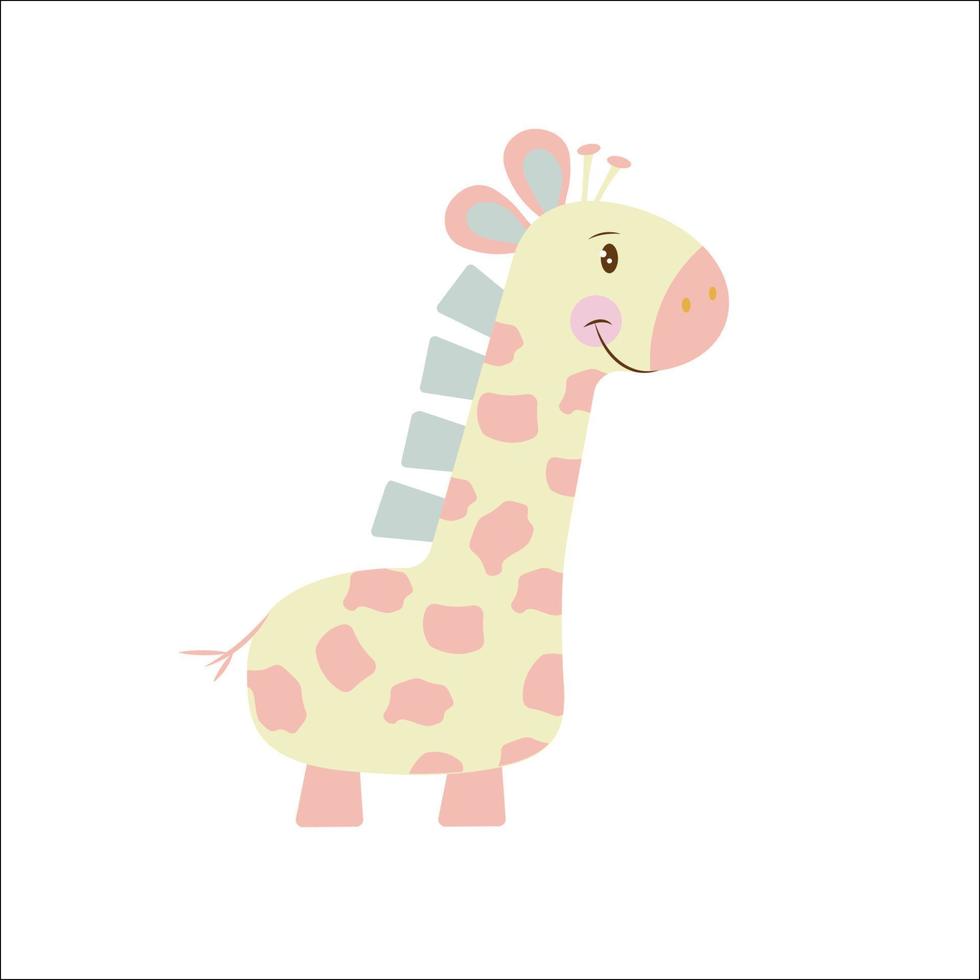 girafe illustration pour des gamins vecteur