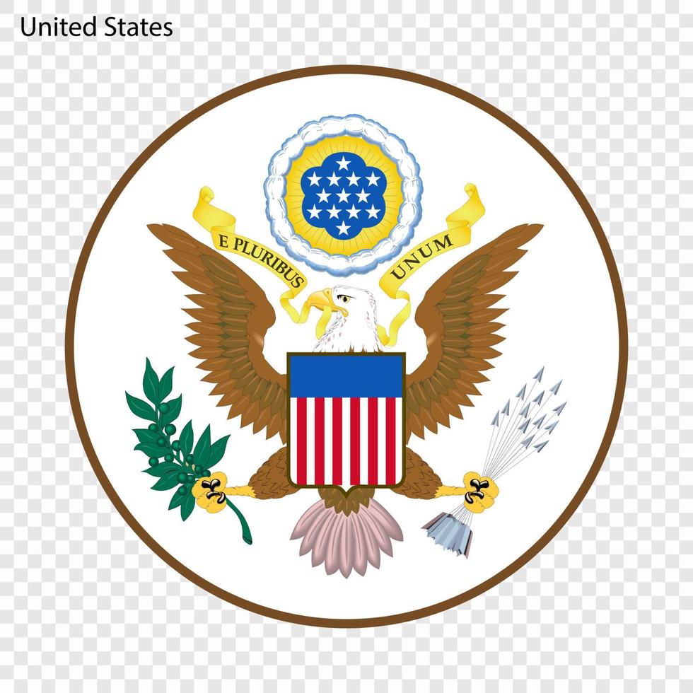 Etats-Unis nationale emblème ou symbole vecteur