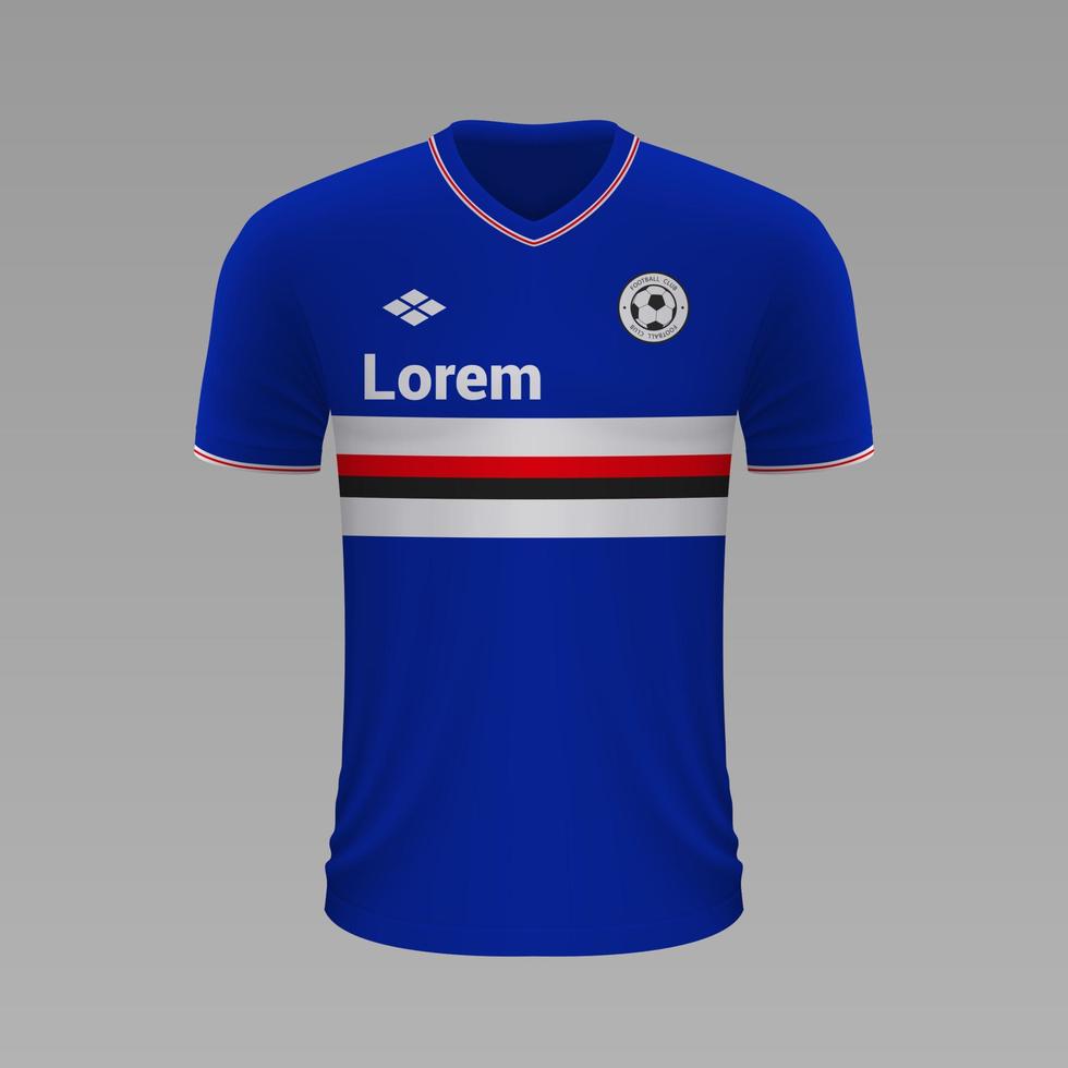 réaliste football chemise 2020 vecteur