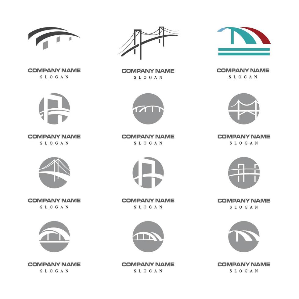 pont logo modèle vecteur icône illustration design