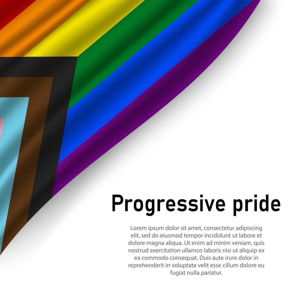 drapeau de LGBR gay fierté vecteur