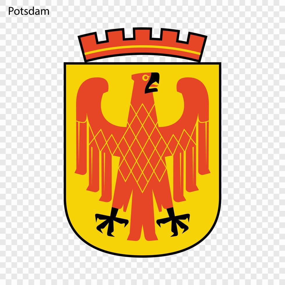 emblème de ville de Allemagne vecteur