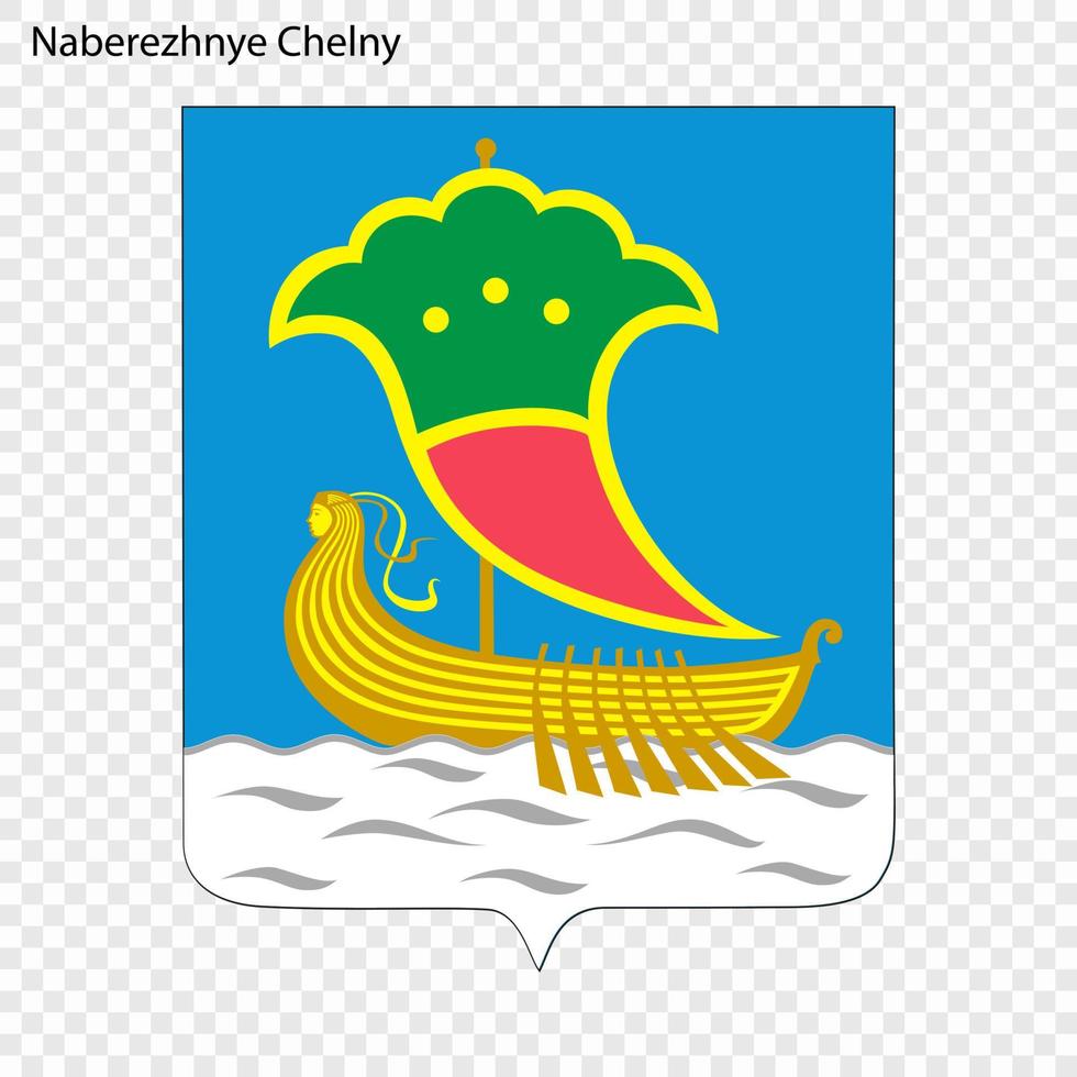 emblème de naberezhnye chelny. vecteur