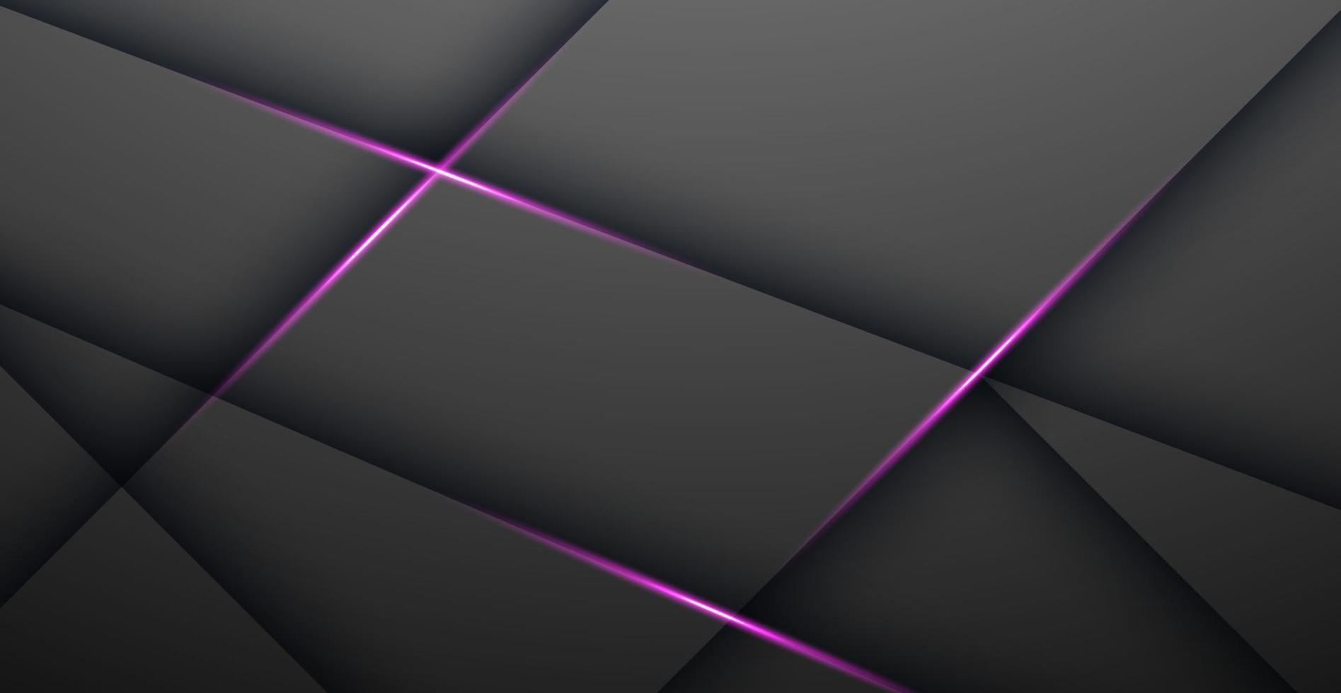 vecteur abstrait foncé gris avec rose lumière ligne et texte sur Vide espace pour texte conception moderne luxe futuriste Contexte vecteur illustration