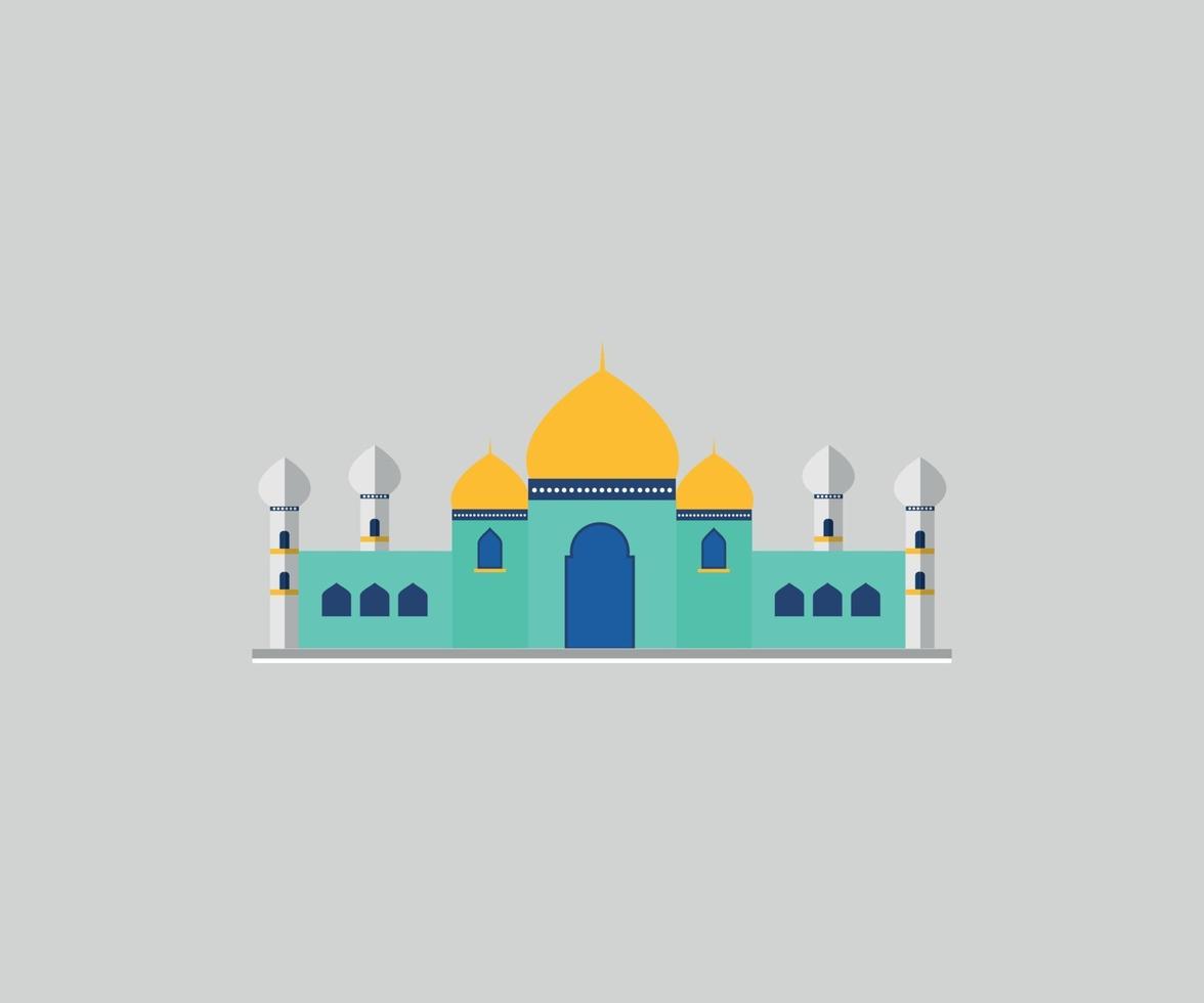 ramadan kareem graphique vectoriel mosquée colorée