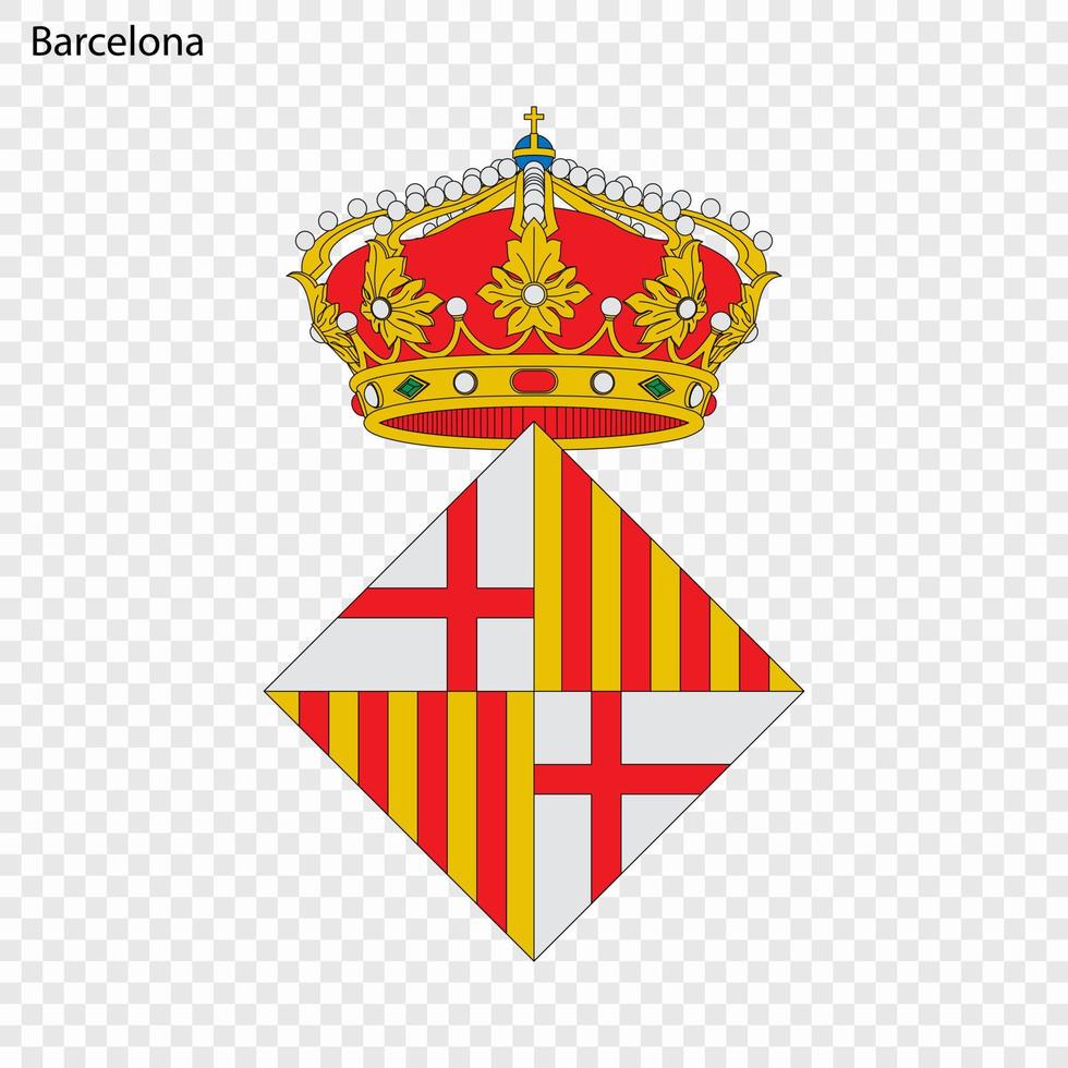 emblème de Barcelone . ville de Espagne. vecteur