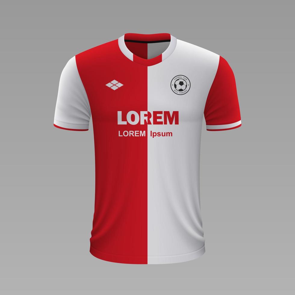 réaliste football chemise 2020 vecteur