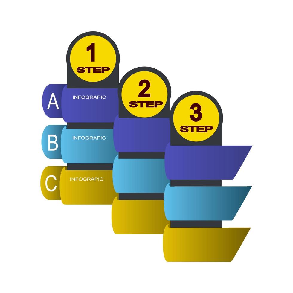 infographie modèle avec icône adapté pour affaires rapport vecteur