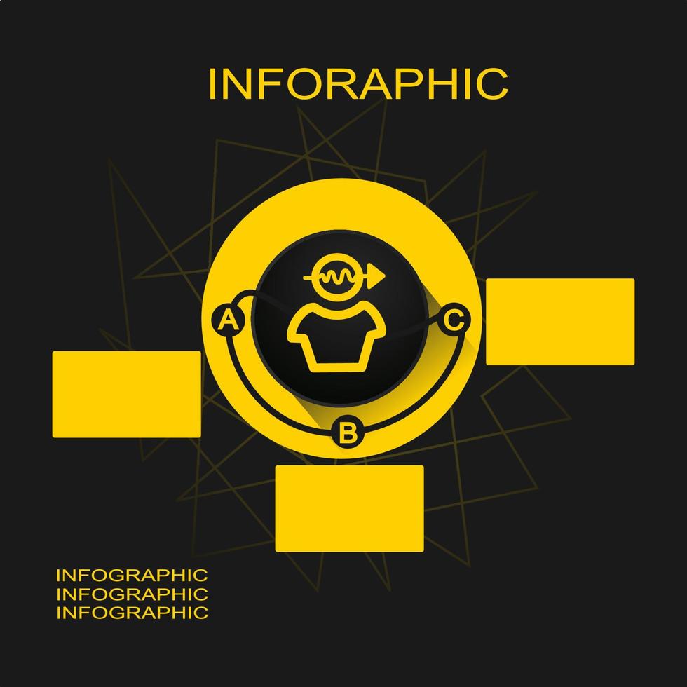 infographie avec icône modèle pour affaires vecteur