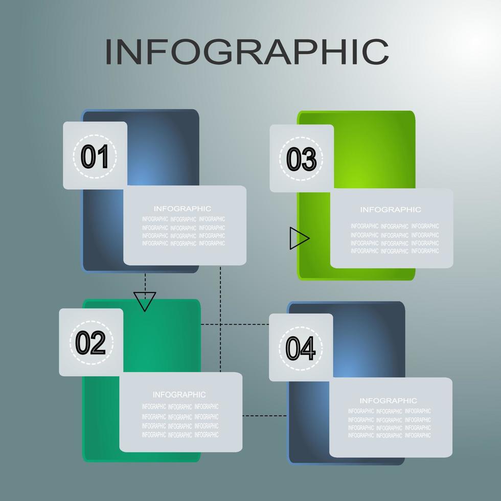 infographie modèle avec icône adapté pour affaires rapport vecteur