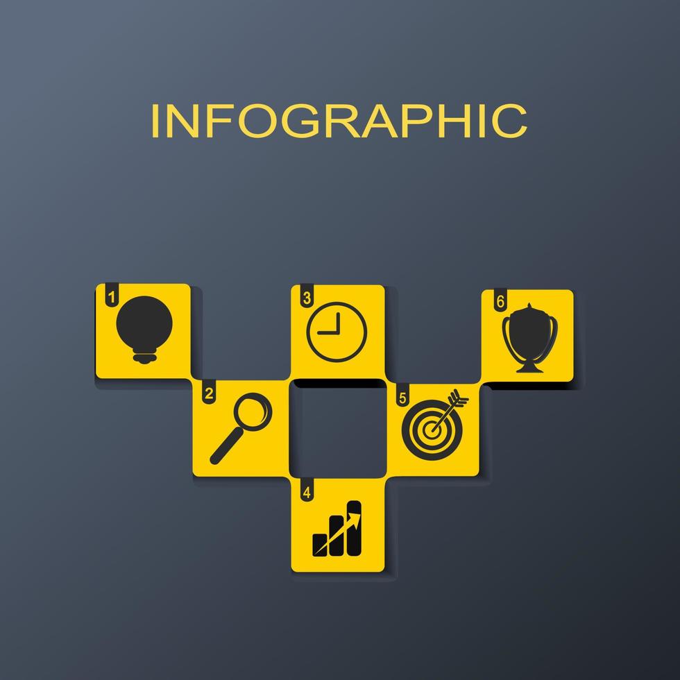 infographie avec icône modèle pour affaires vecteur