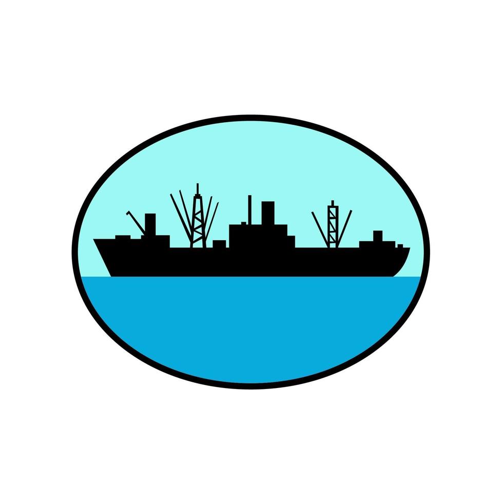 logo de navire cargo d'attaque de classe andromède vecteur