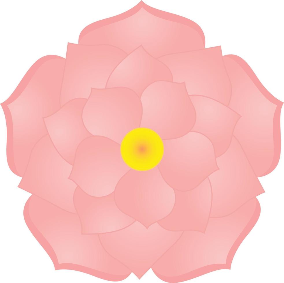 rose lotus fleur Haut vue logo modèle vecteur illustration agrafe art