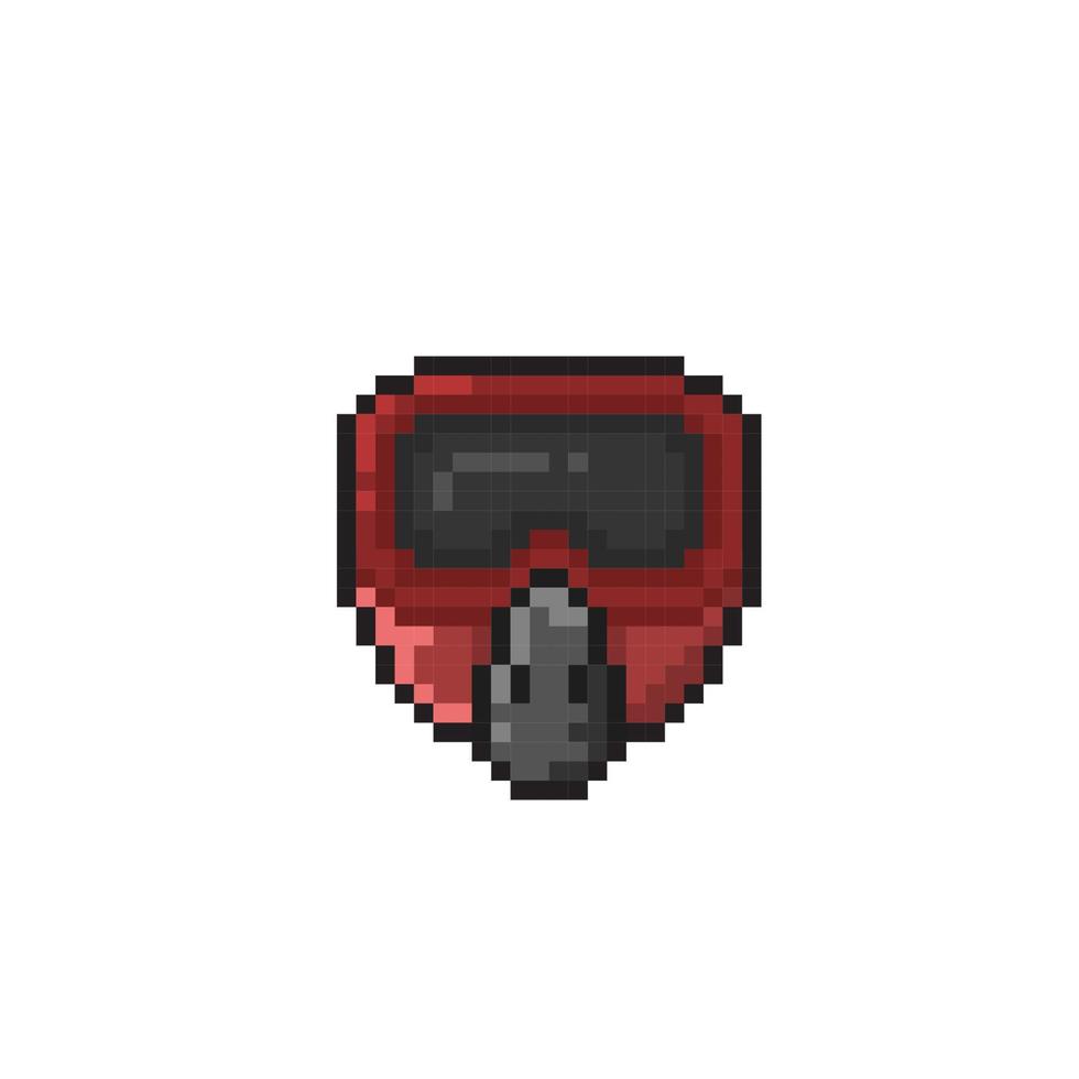 peindre Balle masque dans pixel art style vecteur