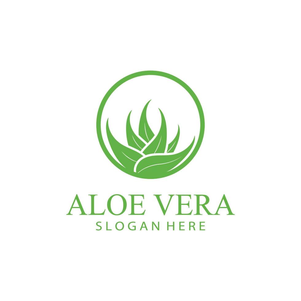 aloès Vera logo conception vecteur illustration modèle