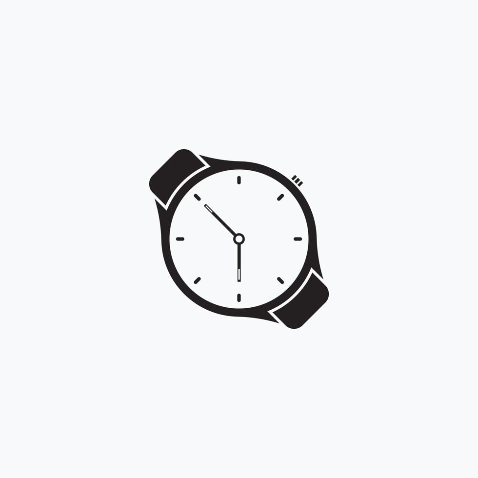 l'horloge logo modèle pour montre ou alarme. vecteur