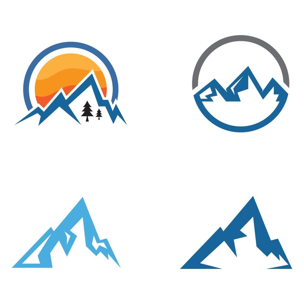 logo d & # 39; icône de montagne vecteur