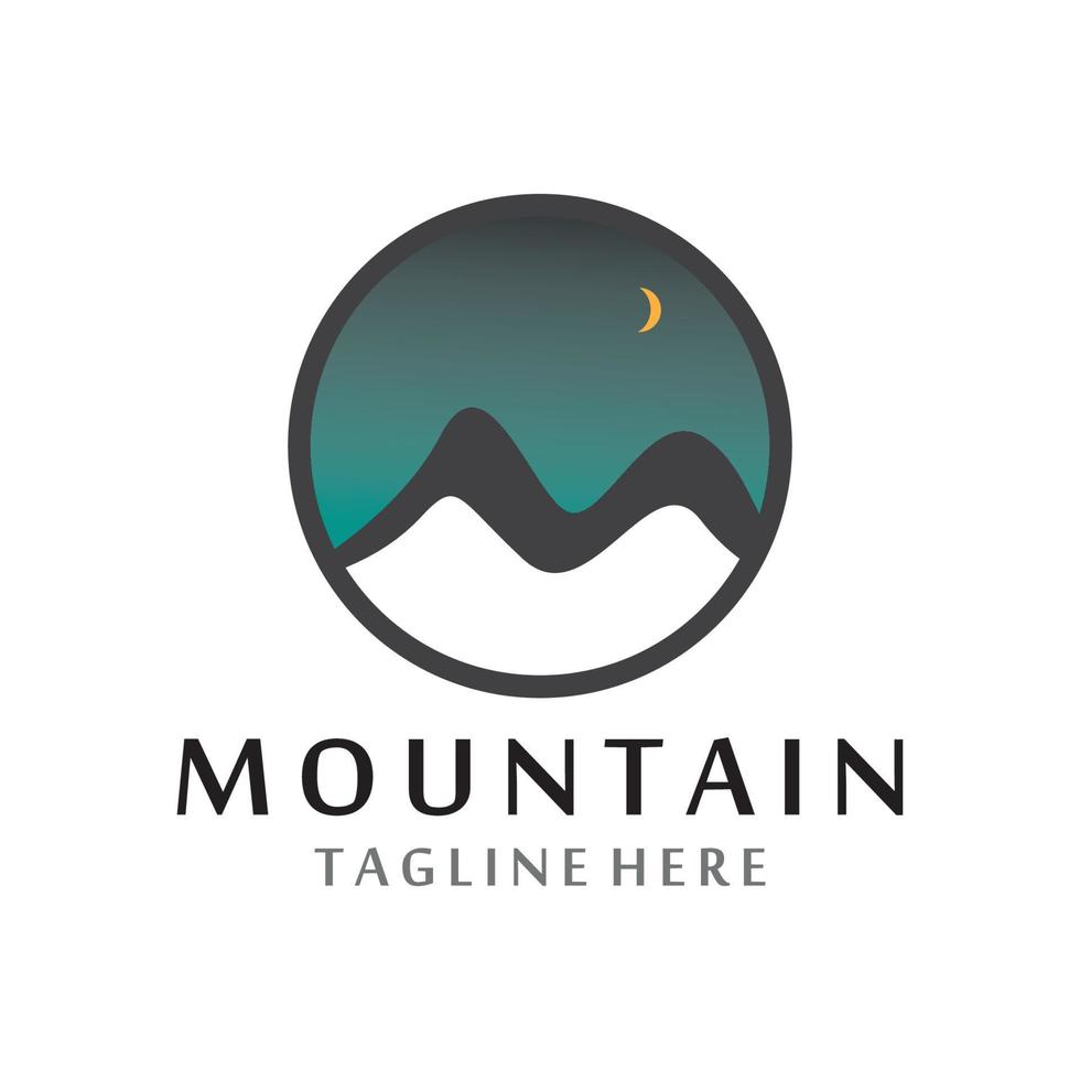 logo d & # 39; icône de montagne vecteur