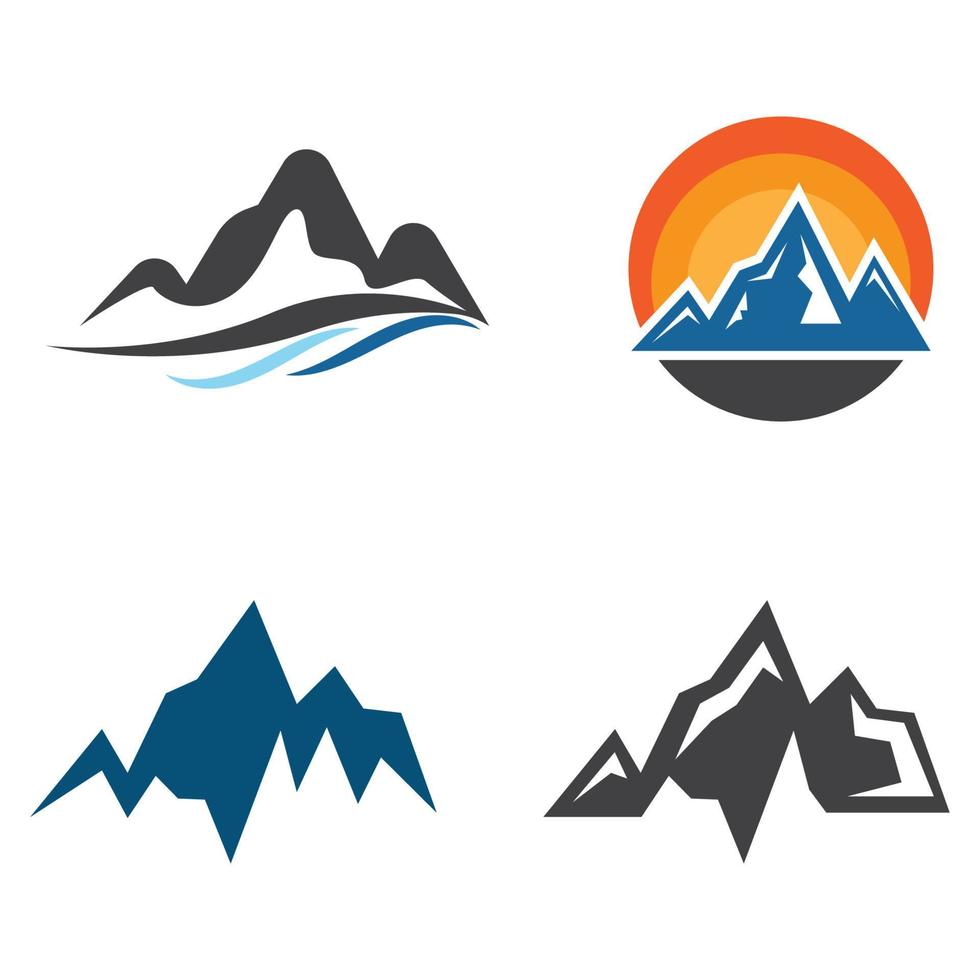 logo d & # 39; icône de montagne vecteur