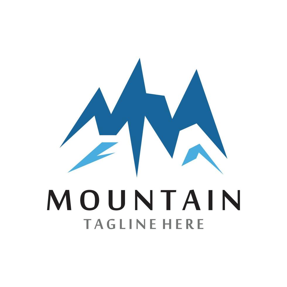 logo d & # 39; icône de montagne vecteur