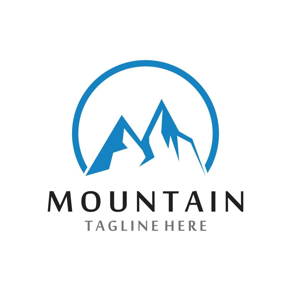 logo d & # 39; icône de montagne vecteur