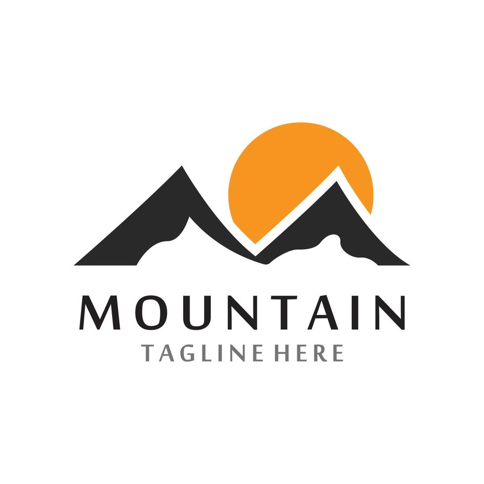 logo d & # 39; icône de montagne vecteur