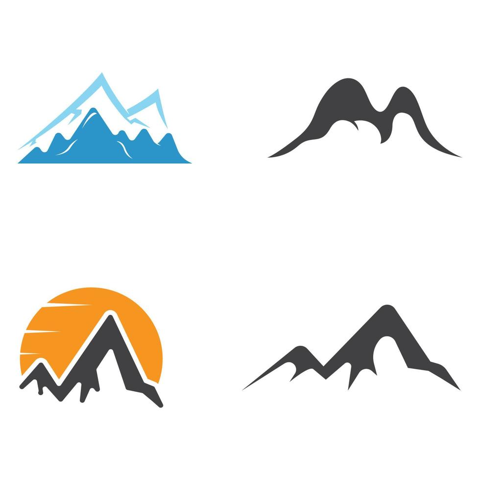 logo d & # 39; icône de montagne vecteur