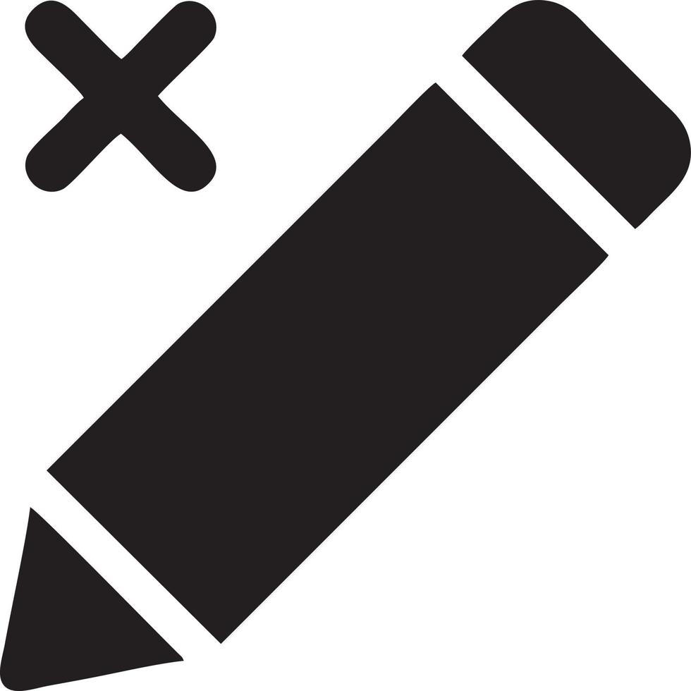 l'écriture stylo icône symbole dans blanc Contexte. illustration de le signe crayon symbole vecteur image. eps dix.