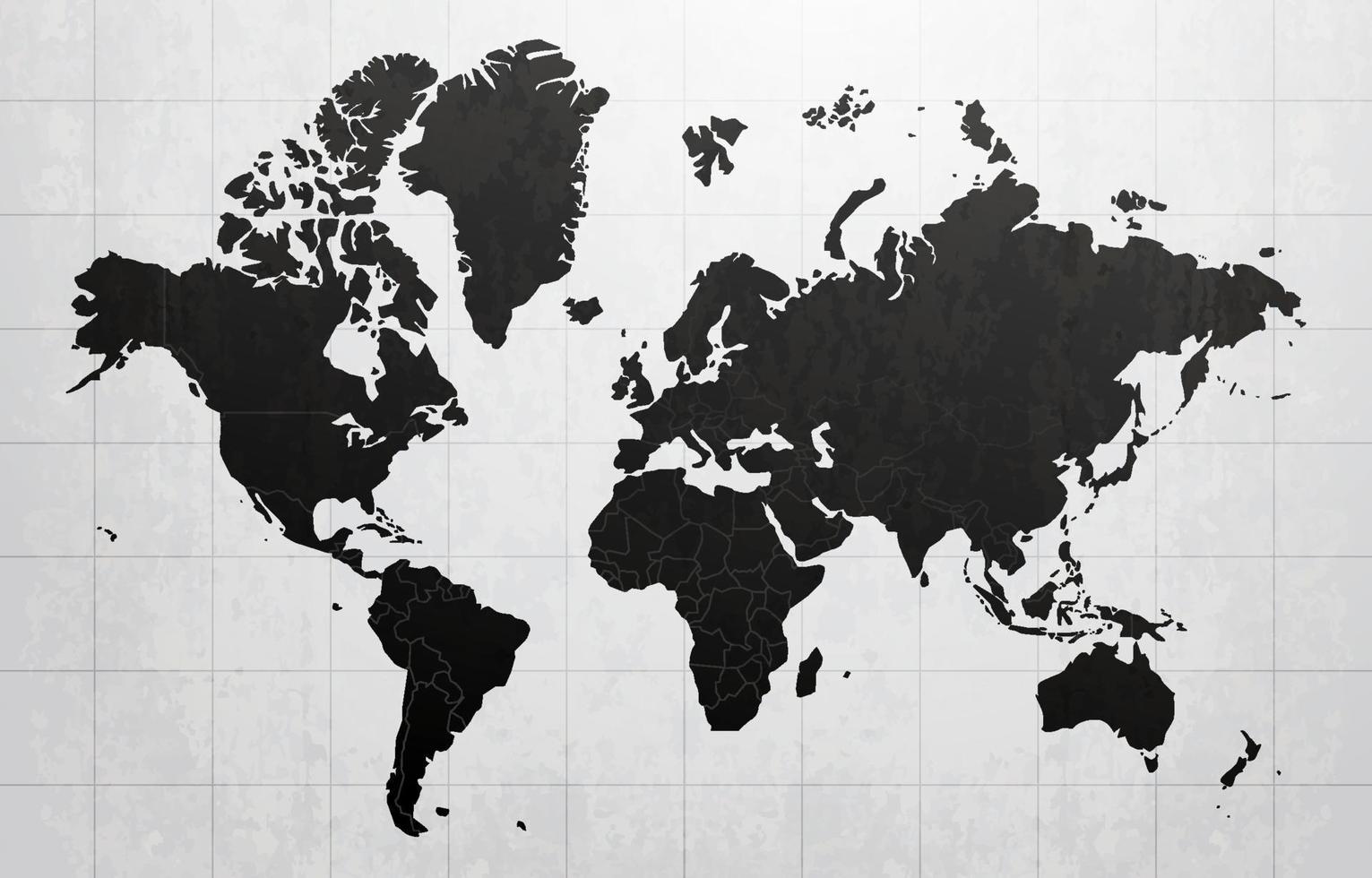 fond de carte du monde noir et blanc vecteur