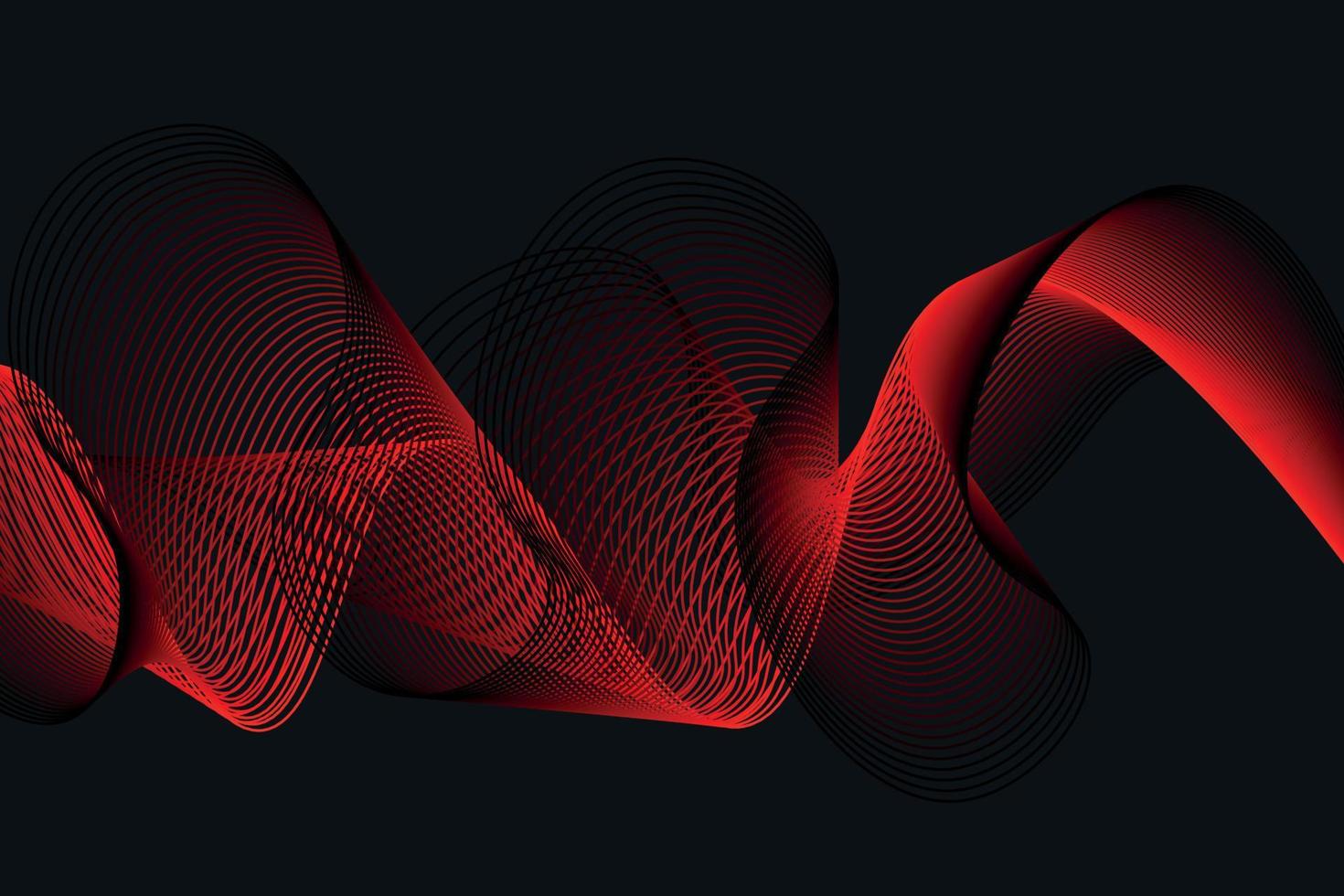 rouge et noir vague abstrait arrière-plan, adapté pour atterrissage page et ordinateur bureau Contexte. 3d vecteur