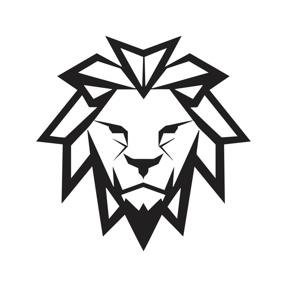 Lion mascotte logo ,main tiré illustration. adapté pour logo, fond d'écran, bannière, arrière-plan, carte, livre illustration, T-shirt conception, autocollant, couverture, etc vecteur