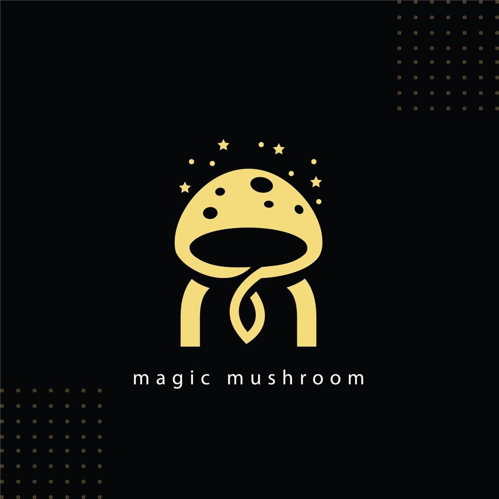 m la magie champignon m champignon faute de frappe lettre logo modèle dans moderne Créatif minimal style vecteur conception