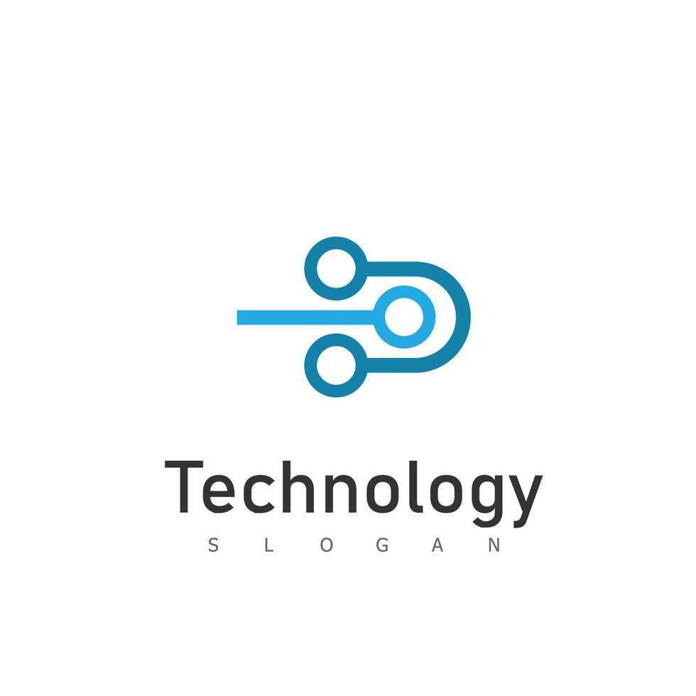 illustration vectorielle de technologie logo modèle vecteur