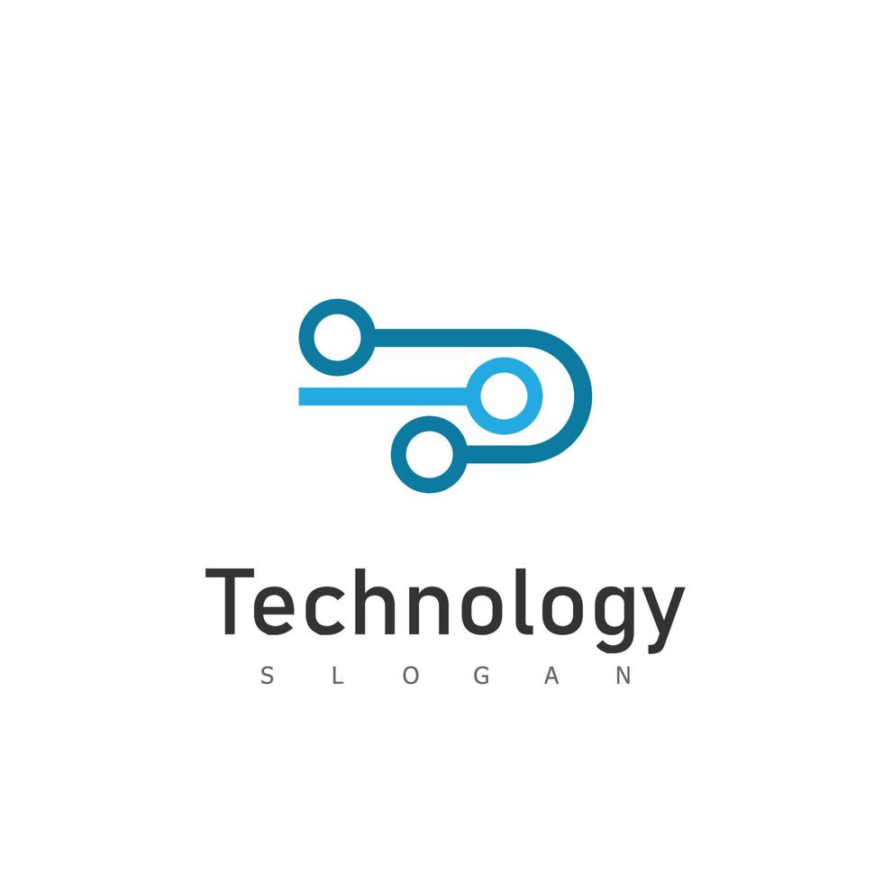 illustration vectorielle de technologie logo modèle vecteur