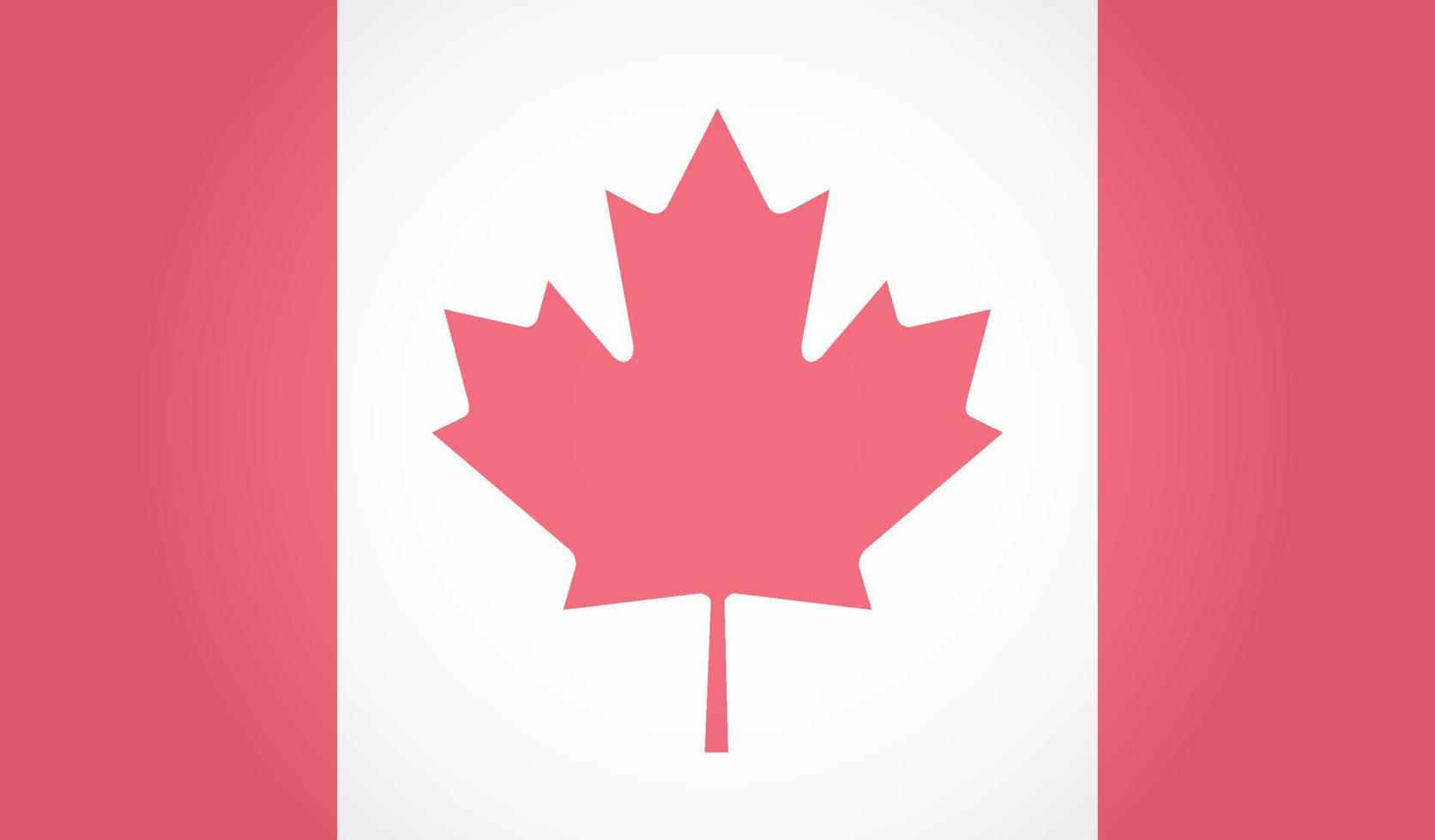 drapeau de Canada. érable feuille. blanc Contexte. vecteur illustration. eps dix