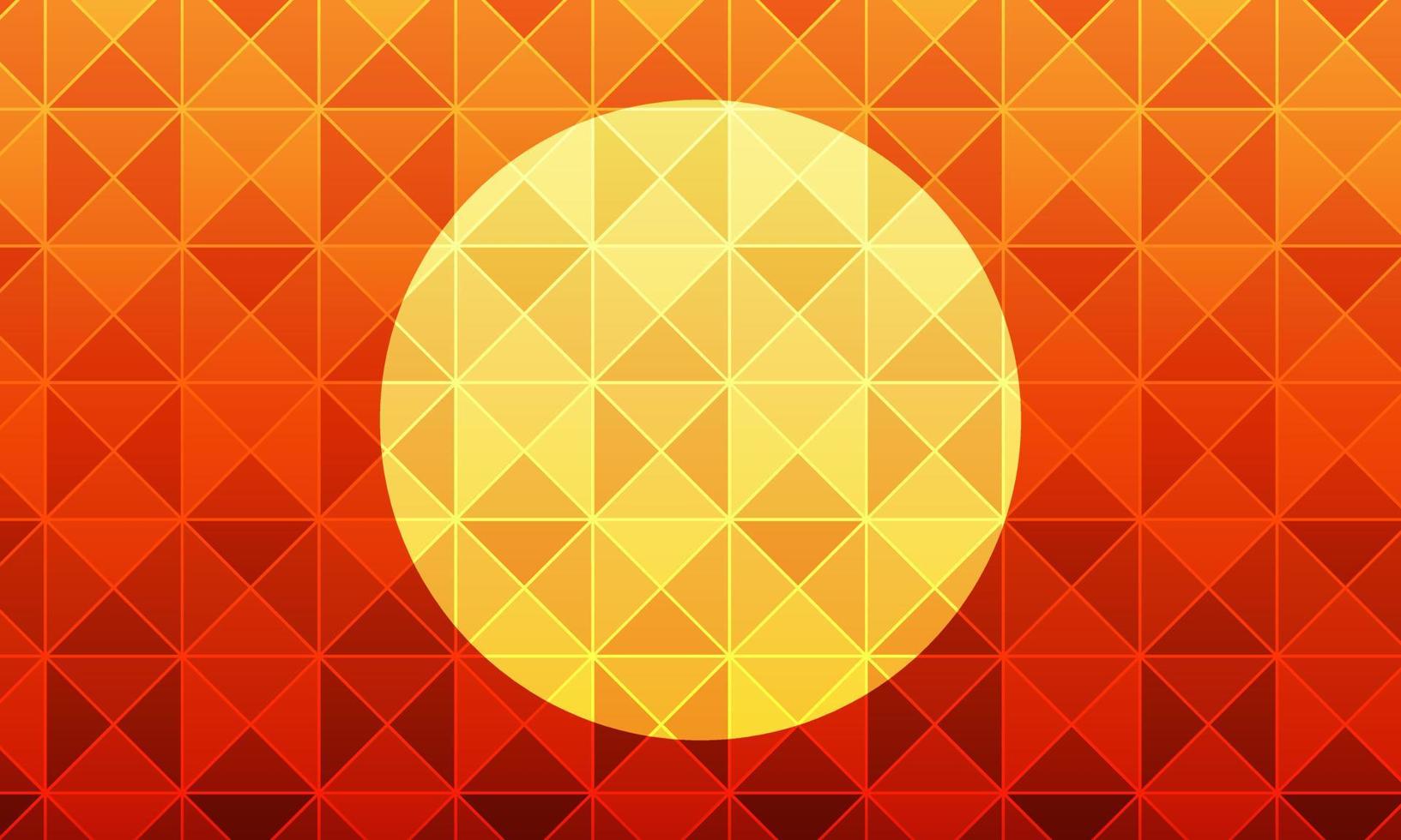 le coucher du soleil vue polygonal modèle Contexte vecteur