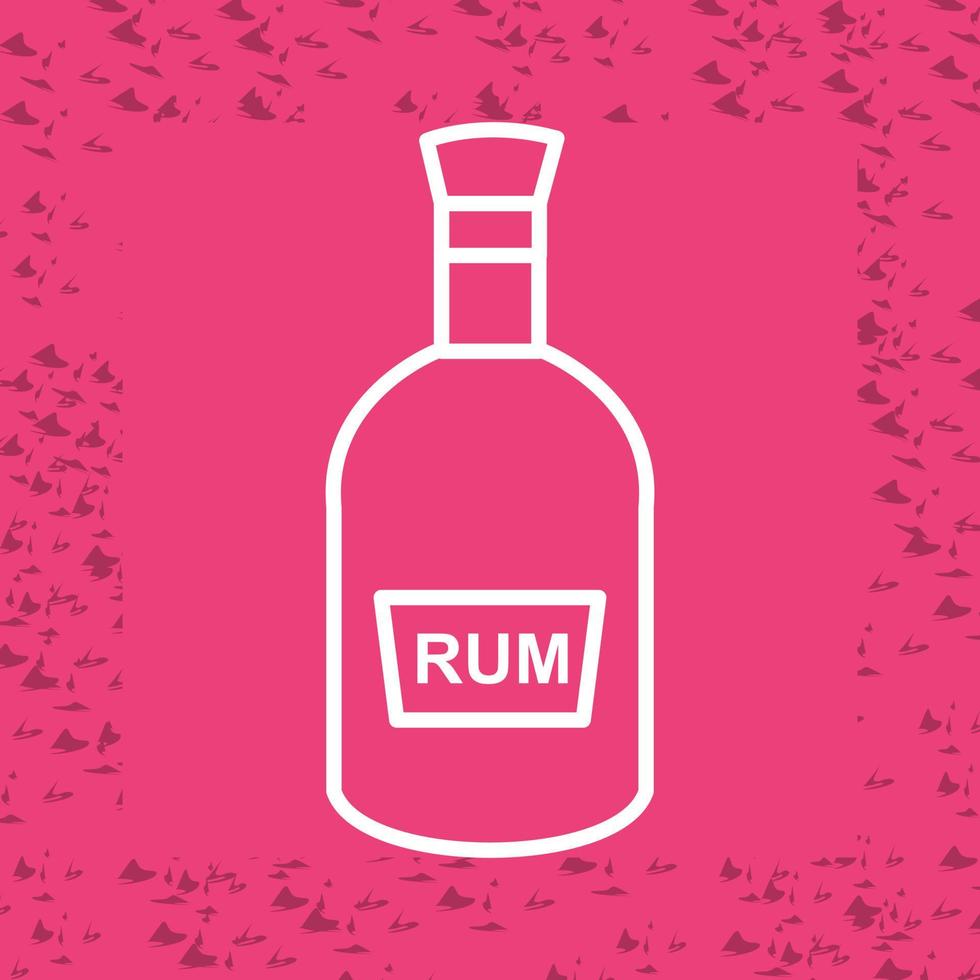 bouteille d'icône de vecteur de rhum