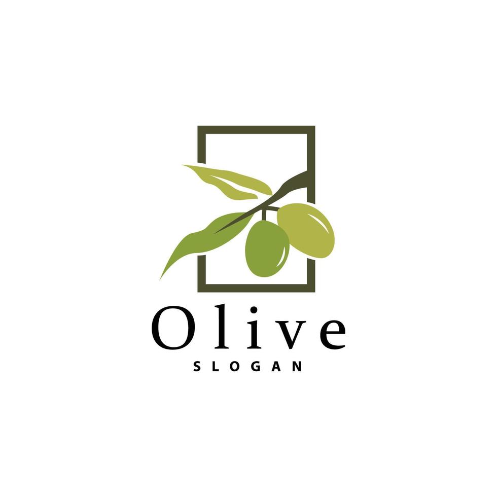 olive pétrole logo, olive feuille plante à base de plantes jardin vecteur, Facile élégant luxueux icône conception modèle illustration vecteur