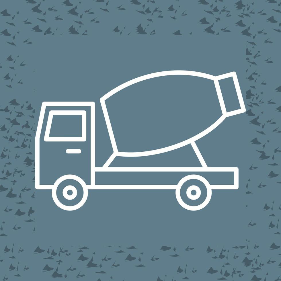 icône de vecteur de camion malaxeur à ciment