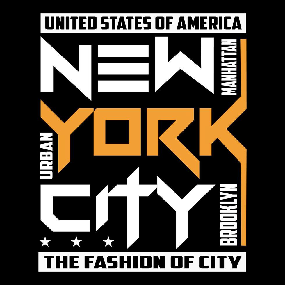 vecteur Nouveau York, New York texte, affiche, typographie conception