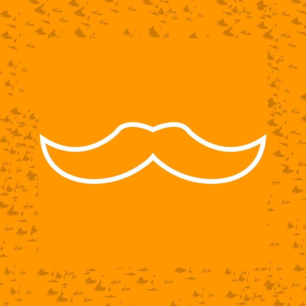 icône de vecteur de moustache