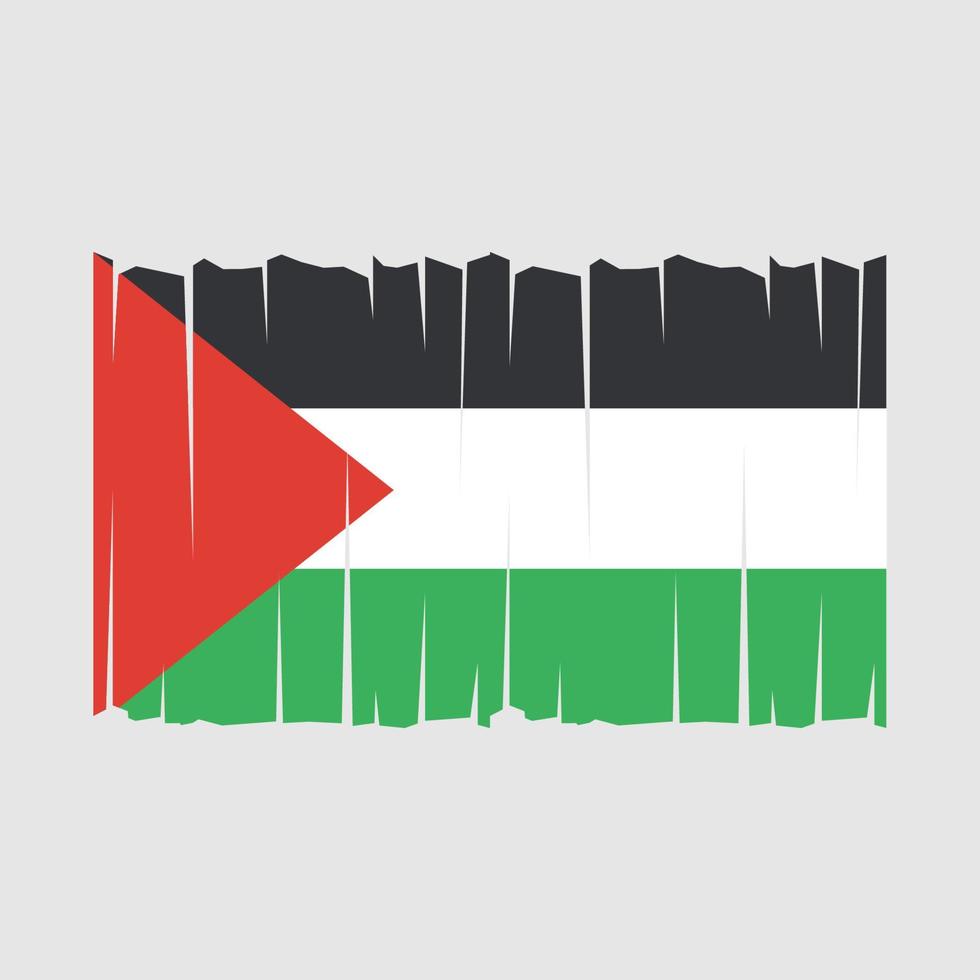 vecteur de drapeau palestinien