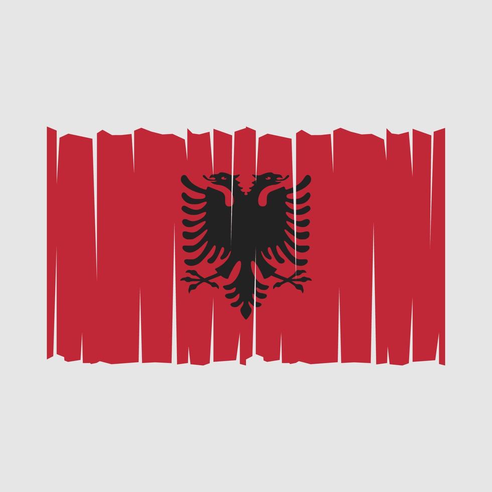 vecteur de drapeau de l'albanie